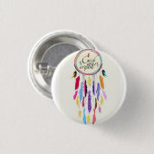 Fangen Sie Ihren Träume Dreamcatcher kleinen Knopf Button (Vorne & Hinten)