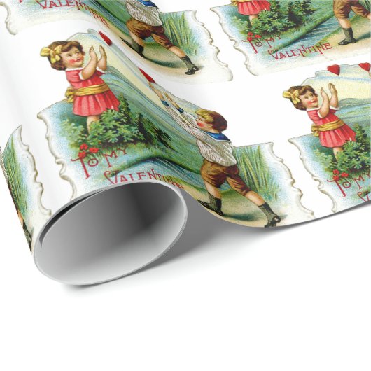 Fangen Sie mein Herz Geschenkpapier (Rolleneckpunkt)