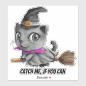 FANGEN SIE MIR, WENN SIE KATZAUFkleber FUNKTIONIER Aufkleber (Blatt)