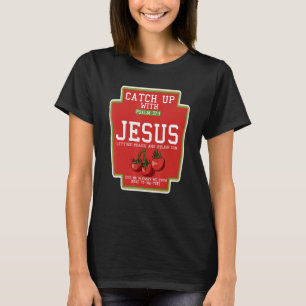 Fangen Sie mit Jesus Lazy Halloween Kostüm Pun Chr T-Shirt