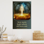 Fangen Sie noch einmal an: Shine Brighter Poster (Küche)