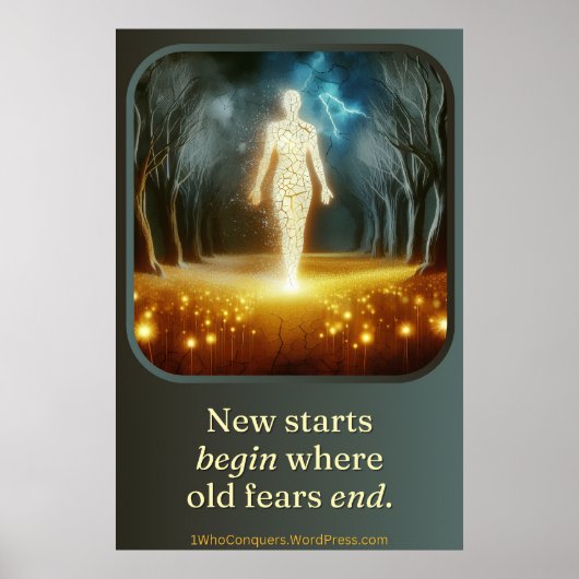 Fangen Sie noch einmal an: Shine Brighter Poster (Vorne)