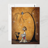 Fangen von Firefly Whimsical Postcard Postkarte (Vorne/Hinten)