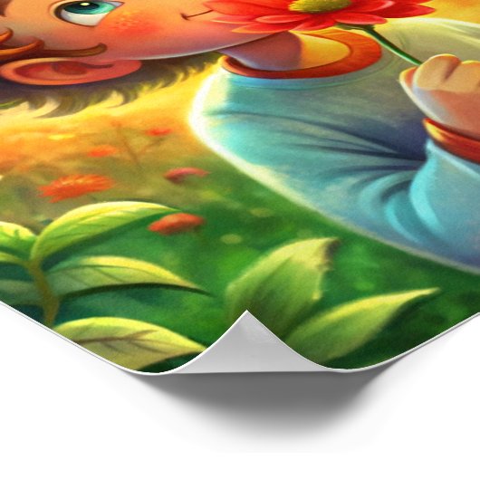 "Fangen von Freude" Poster (Ecke)