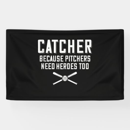 Fangen, weil Pitchers Helden zu Baseball brauchen Banner (Horizontal)