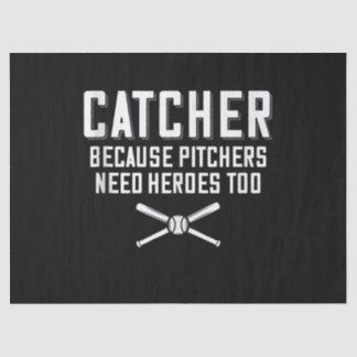 Fangen, weil Pitchers Helden zu Baseball brauchen Seidenpapier