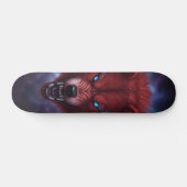 Fangender roter Wolf Skateboard (Horizontal)