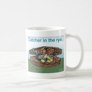 Fänger in den rosafarbenen T-Shirts Karten Tasse G