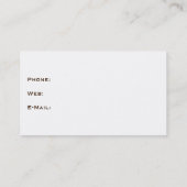 Fänger Visitenkarte (Rückseite)