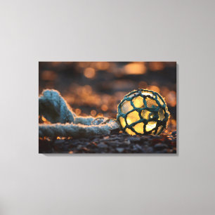 Fangflotte in goldenem Licht Leinwanddruck