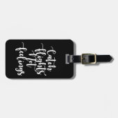 Fangflüge ohne Gefühle, Schwarzweiß Gepäckanhänger (Vorderseite horizontal)