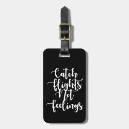 Fangflüge ohne Gefühle, Schwarzweiß Gepäckanhänger