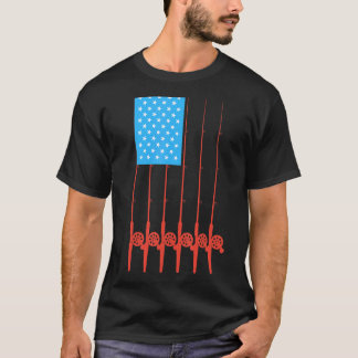 Fanggerät für den Patriotischen Angelpol T-Shirt