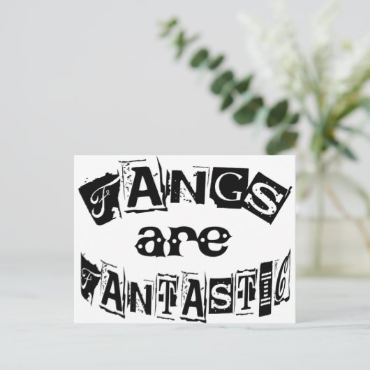 Fanggeräte sind fantastisch postkarte (Stehend Vorderseite)