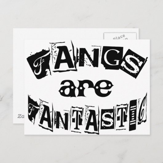 Fanggeräte sind fantastisch postkarte (Vorne/Hinten)