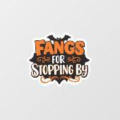 Fanggeräte zum Stoppen von Beilagen Fensteraufkleber (Blatt)