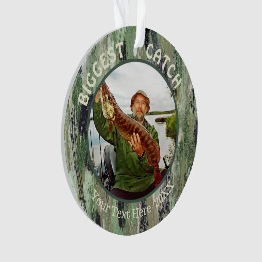 FANGGRÖSSTE FANGMENGE 2 Foto Ornament (Vorderseite)