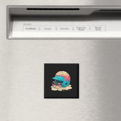 Fanghelm mit Gesichtsmaske verkaufen Eiscreme trop Magnet (In Situ (Geschirrspüler))