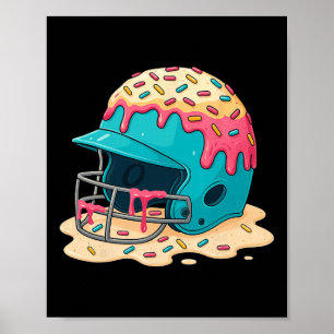 Fanghelm mit Gesichtsmaske verkaufen Eiscreme trop Poster