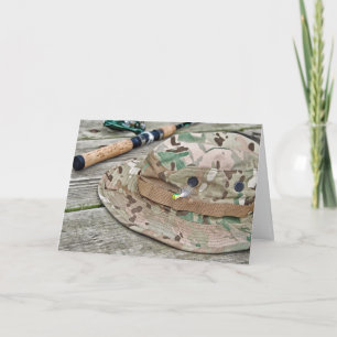 Fanghut mit reiner Geburtskarte Karte