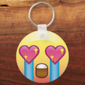 Fangirl aufgeregte Liebe Happy Emoji Schlüsselanhä Schlüsselanhänger (Vorderseite)