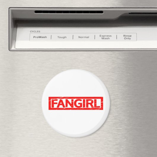 Fangirl-Briefmarke Magnet (In Situ (Geschirrspüler))
