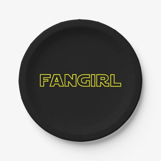 FANGIRL PAPPTELLER (Vorderseite)