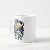 " Fangkonzept: "Fischerei mit Bier-Chance" Kaffeetasse (Vorderseite Links)