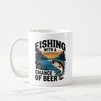 " Fangkonzept: "Fischerei mit Bier-Chance" Kaffeetasse