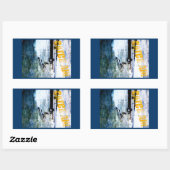 Fangluft Rechteckiger Aufkleber (Blatt)