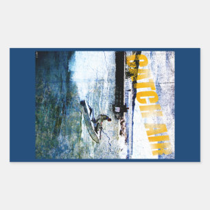 Fangluft Rechteckiger Aufkleber