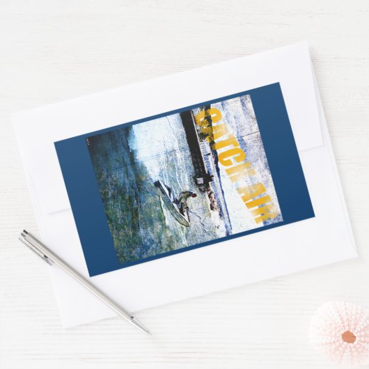 Fangluft Rechteckiger Aufkleber (Umschlag)