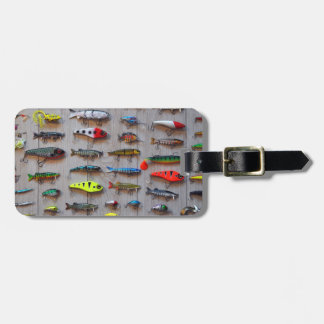 Fanglures sind zu Gunsten von Fischern geworden Gepäckanhänger