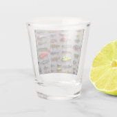 Fanglures sind zu Gunsten von Fischern geworden Schnapsglas (Rückseite)