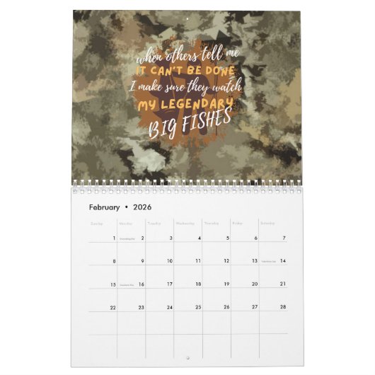 Fangmotivation | Die Kalender (Feb 2026)