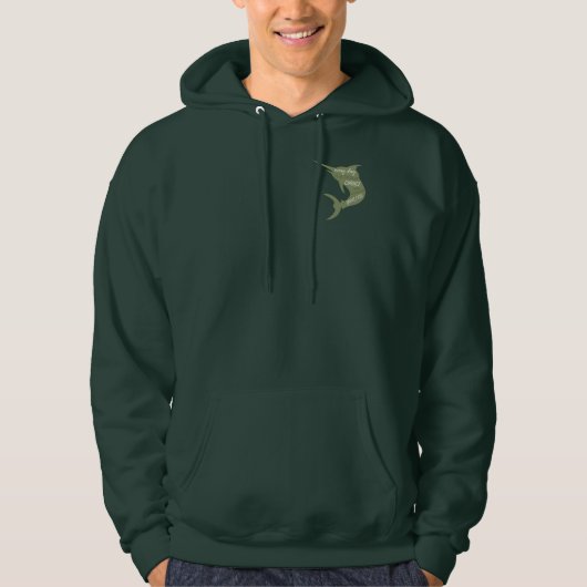 Fangmotivation | Seeteufel | Schwertfisch Hoodie (Vorderseite)