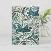 Fangmuster Abalone Feiertagskarte (Stehend Vorderseite)