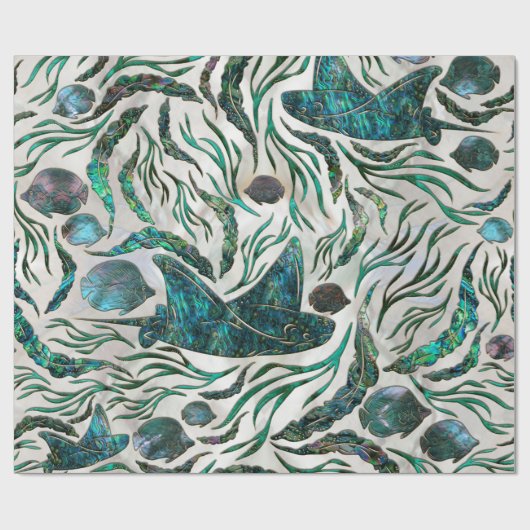 Fangmuster Abalone Geschenkpapier (Flach)