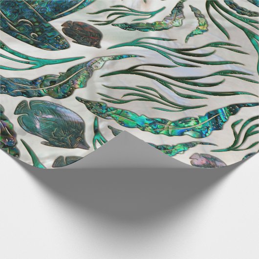 Fangmuster Abalone Geschenkpapier (Ecke)