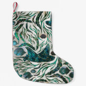 Fangmuster Abalone Kleiner Weihnachtsstrumpf (Vorderseite)