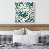 Fangmuster Abalone Leinwanddruck (Insitu (Schlafzimmer))
