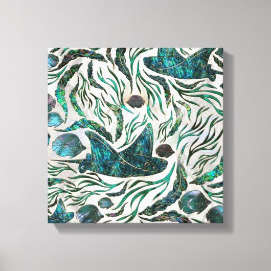 Fangmuster Abalone Leinwanddruck (Vorderseite)