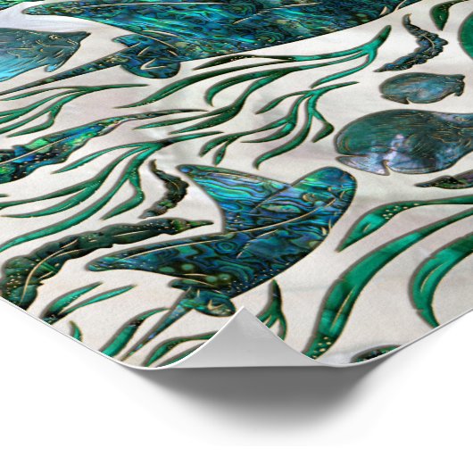 Fangmuster Abalone Poster (Ecke)