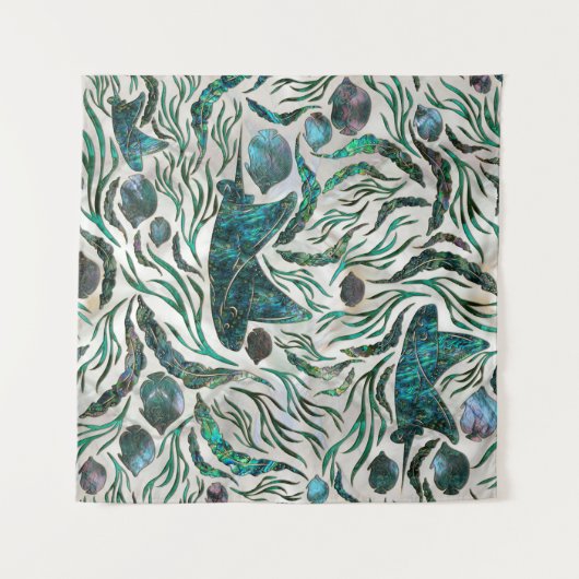 Fangmuster Abalone Wandteppich (Vorderseite (Horizontal))