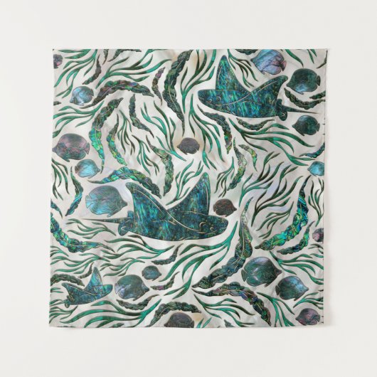 Fangmuster Abalone Wandteppich (Vorderseite)