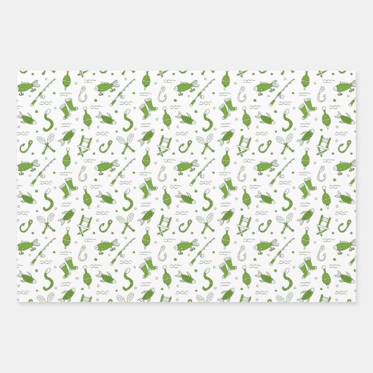 Fangmuster Geschenkpapier Set (Vorderseite 3)