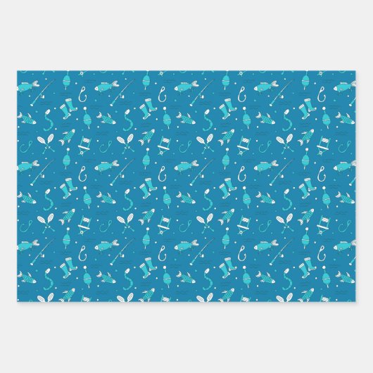 Fangmuster Geschenkpapier Set (Vorderseite 2)