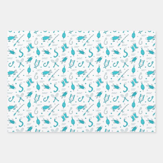 Fangmuster Geschenkpapier Set (Vorderseite)