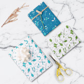 Fangmuster Geschenkpapier Set