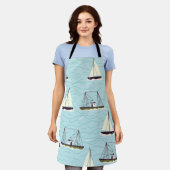 Fangmuster-Plakat Schürze (Getragen)